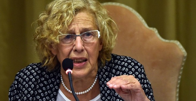 La alcaldesa de Madrid, Manuela Carmena. - AFP