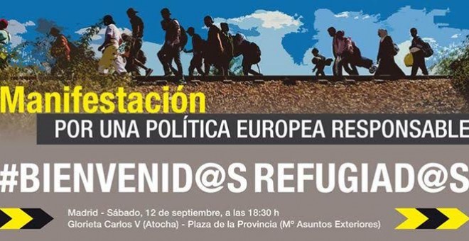 Varias manifestaciones en ciudades españolas urgirán una solución rápida y eficaz para la crisis de los refugiados