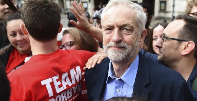 Jeremy Corbyn a su llegada a una conferencia del Partido Laborista en Londres. /EFE