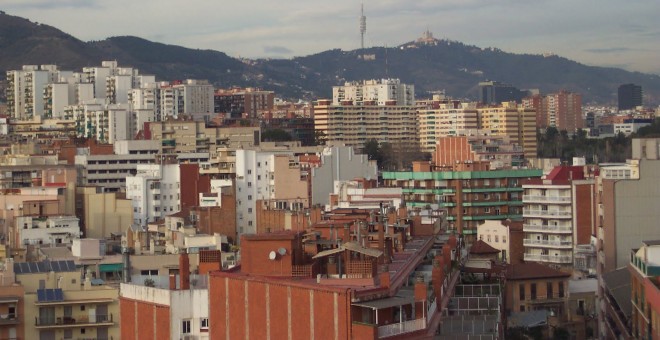 Vista de L'Hospitalet de Llobregat. Hospitalet-Ordenador