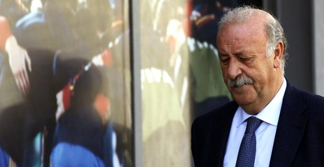 Vicente Del Bosque, la semana pasada en La Ciudad del Fútbol de Las Rozas. /EFE