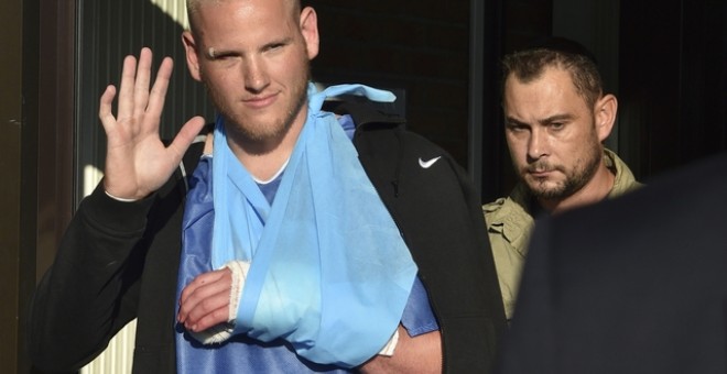 Spencer Stone a su llegada a Estados Unidos.. REUTERS