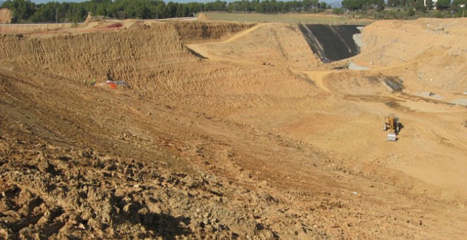 Vista panorámica de las obras realizadas en Can Mata. / J.M. Robles (Instituto Catalán de Paleontología Miquel Crusafont)