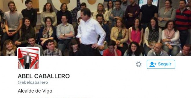 Foto del perfil de Twitter de Abel Caballero, alcalde de Vigo.