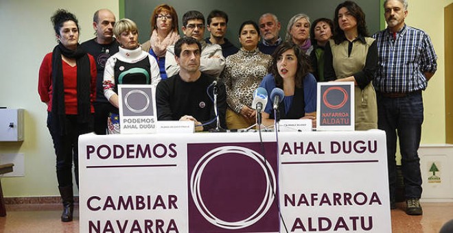 Miembros de Podemos Navarra