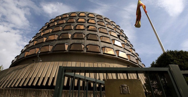 Fachada del edificio del Tribunal Constitucional en Madrid. EFE