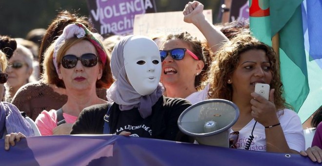 Un momento de la manifestación./ EFE