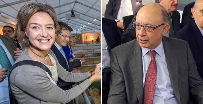 La ministra de Agricultura, Isabel García Tejerina, y el ministro de Hacienda, Cristóbal Montoro.