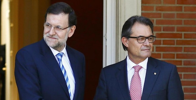 Mariano Rajoy y Artur Mas.- EFE