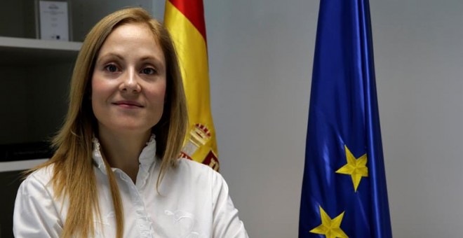 Emma Navarro Aguilera, directora del Gabinete del ministro de Economía, Luis de Guindos, fotografiada hoy en la sede del ministerio. Navarro Aguilera, será la nueva presidenta del Instituto de Crédito Oficial (ICO) en sustitución de Irene Garrido, que dej