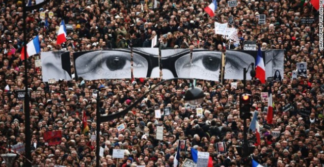 Manifestación multitudinaria en Francia