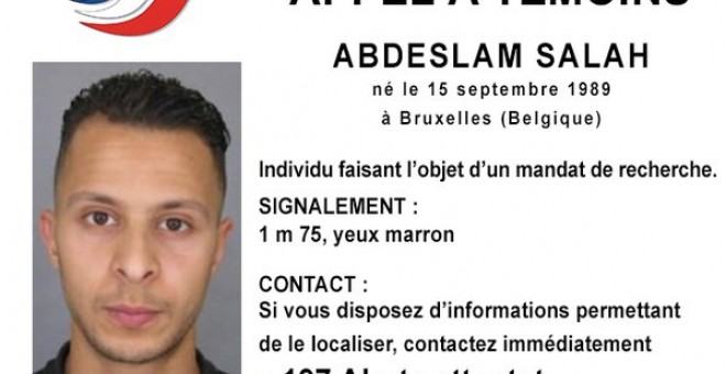 Imagen del terrorista difundida por la Policía francesa