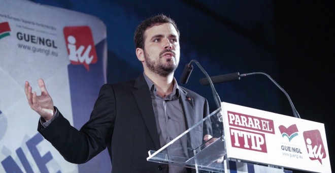 El candidato de IU-Unidad Popular a la Presidencia del Gobierno, Alberto Garzón. / José Camó