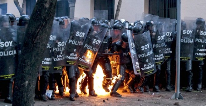 Manifestaciones en Ecuador en agosto.- EFE