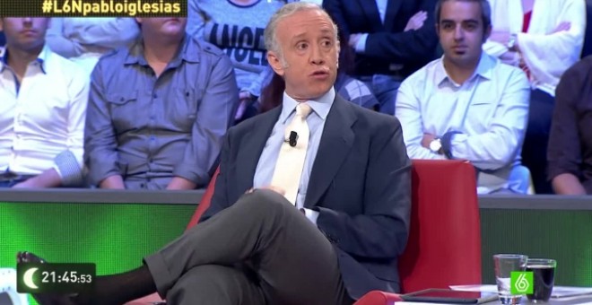 Eduardo Inda en el plató de 'La Sexta Noche'.