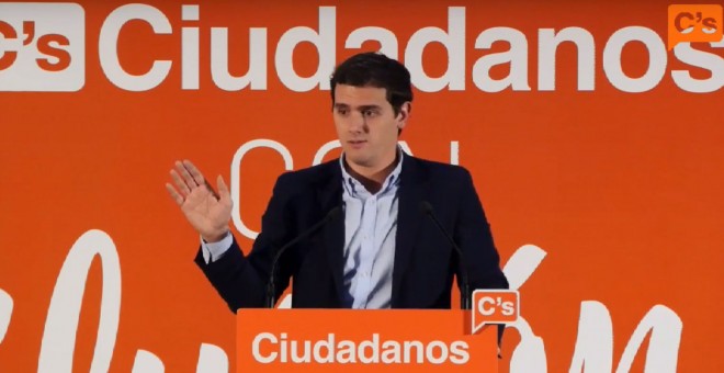 Albert Rivera en un mitin en Toledo.