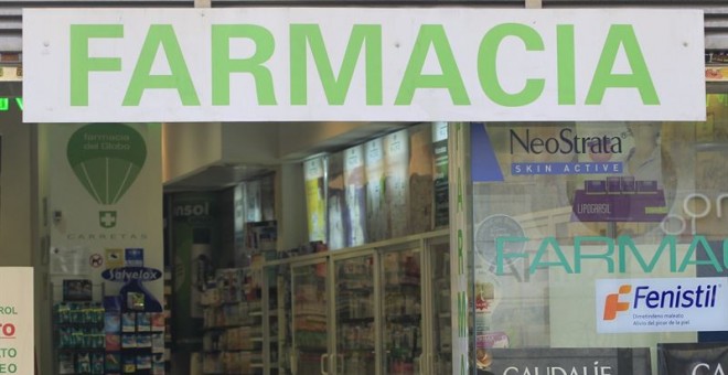 Imagen de la fachada de una farmacia. EUROPA PRESS.