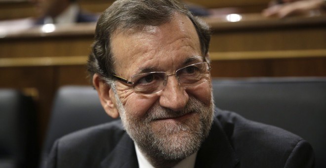 Mariano Rajoy en un debate en el Parlamento de Madrid.- REUTERS