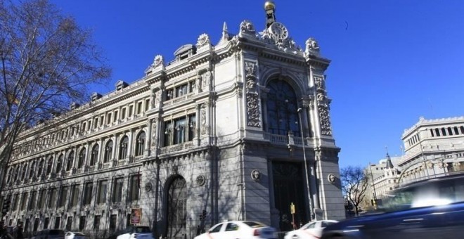 Edificio del Banco de España, en la madileña plaza de la Cibeles. E.P.
