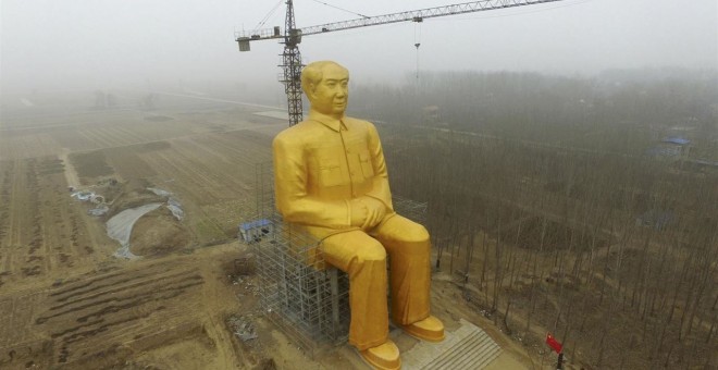 Estatua del líder comunista, Mao Zedong, situada en una zona rural de China. EUROPA PRESS