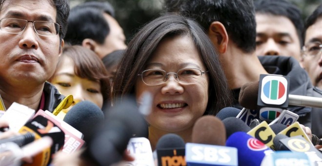 La candidata del independentista Partido Demócrata Progresista (PDP), Tsai Ing-wen./ REUTERS