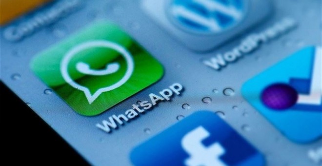 La app de Whatsapp en un teléfono móvil. E.P.