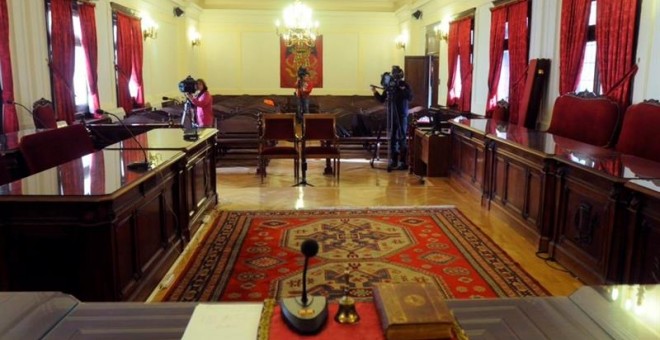 Vista de la Audiencia Provincial de León donde se celebrará desde el 18 de enero hasta el 17 de febrero. EFE