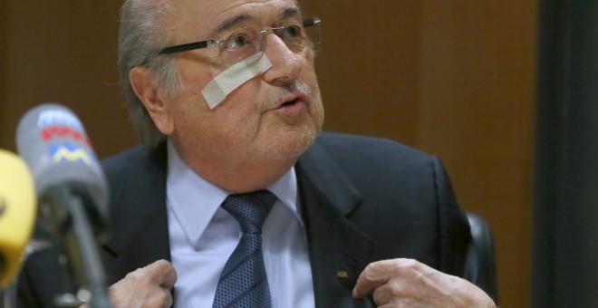 Blatter en una rueda de prensa en Zúrich el pasado 21 de diciembre./REUTERS