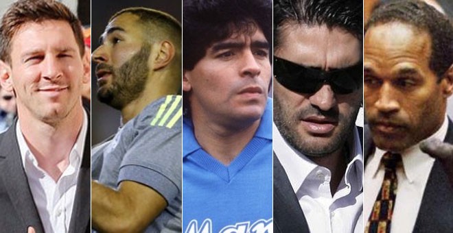 Messi, Benzema, Maradona, Caminero y O. J. Simpson.