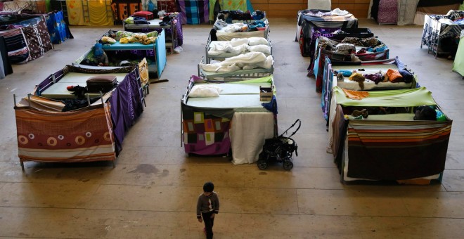 Un niño, en un campamento de refugiados en Berlín.- FABRIZIO BENSCH