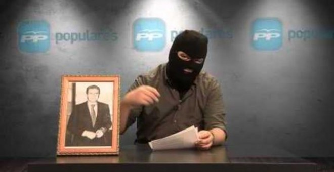 Facu Díaz durante el skectch por el que fue denunciado por enaltecimiento del terrorismo y humillación a las víctimas del terrorismo