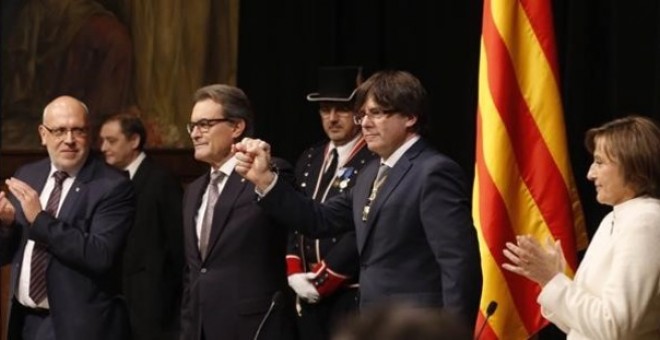 Carles Puigdemont, Artur Mas, Carme Forcadell
