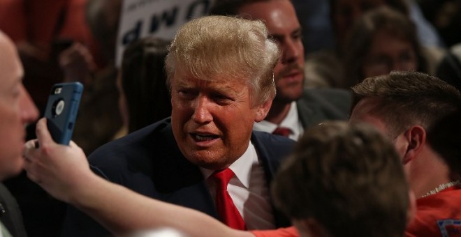 Donald Trump, tras un mitin en Sumter, Carolina del Sur. - AFP