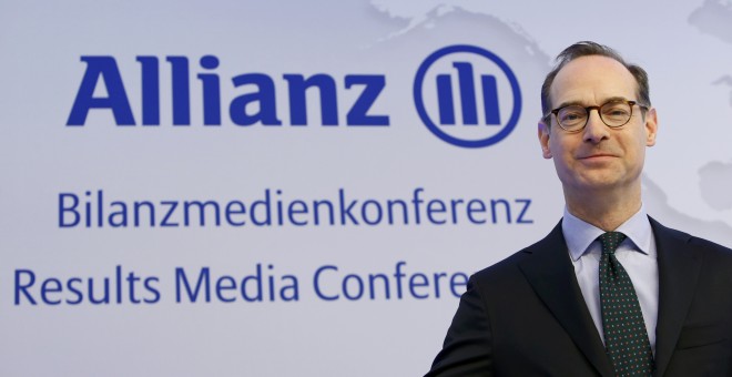 El consejero delegado de la aseguradora Allianz, Oliver Baete, antes de la rueda de prensa de presentación de los resultados anuales, en Munich (Alemania). REUTERS/Michaela Rehle