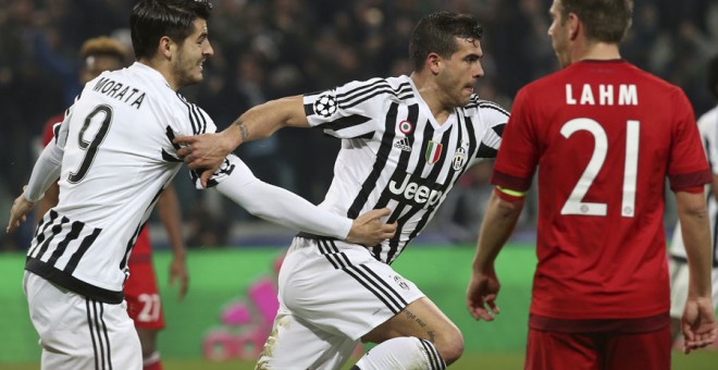 Sturaro celebra el segundo gol contra el Bayern de Múnich. REUTERS/Stefano Rellandini