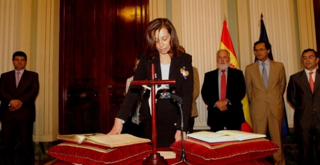 La Directora General del Agua, Liana Sandra Ardiles López, en su toma de posesión del cargo.- MINISTERIO AGRICULTURA