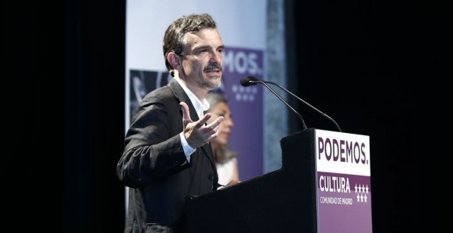 El portavoz de Podemos en la Asamblea de Madrid, José Manuel López. E.P.
