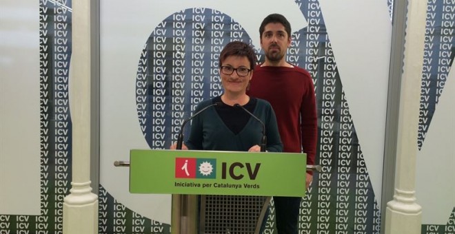 Los nuevos coordinadores nacionales de ICV, Marta Ribas y David Cid. E.P.