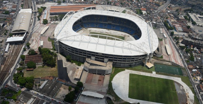 Vista aérea del estadio olímpico de Río 2016. /AFP