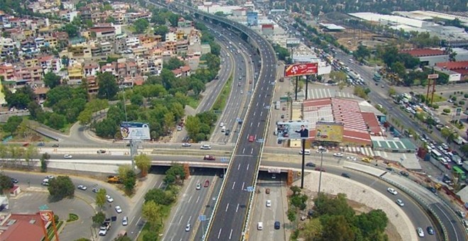 Viaducto del Bicentenario, en México DF. E.P.