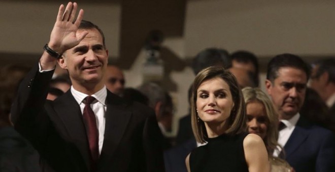 Felipe VI y la reina Letizia durante un evento. EUROPA PRESS