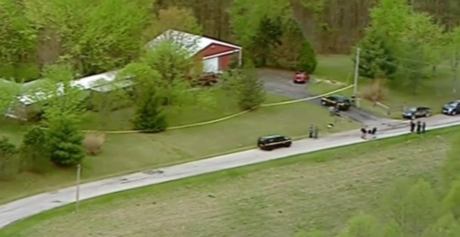 Una de las cuatro casas del condado de Pike, Ohio, EEUU, en las que se han encontrado los cuerpos de ocho miembros de la misma familia con disparos en la cabeza.