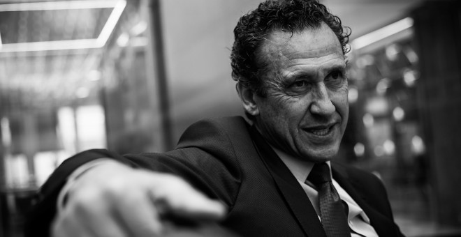 Jorge Valdano, en un momento de la entrevista. REPORTAJE FOTOGRÁFICO: JAIRO VARGAS