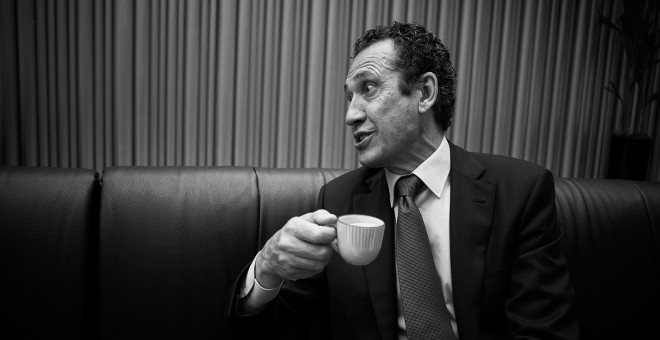 Jorge Valdano, en un momento de la entrevista. REPORTAJE FOTOGRÁFICO: JAIRO VARGAS