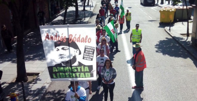 Un momento de la marcha.- Sindicato SAT