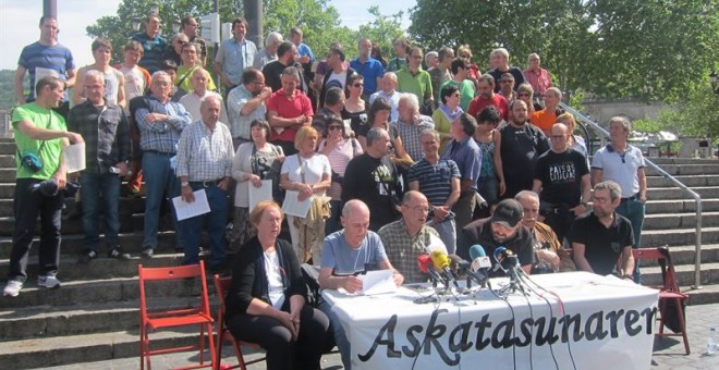 La asamblea Askatasunaren Bidean', formada por expresos y exrefugiados de ETA. EUROPA PRESS.