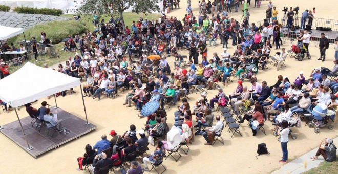 Imagen del acto de este sábado, en Barcelona.