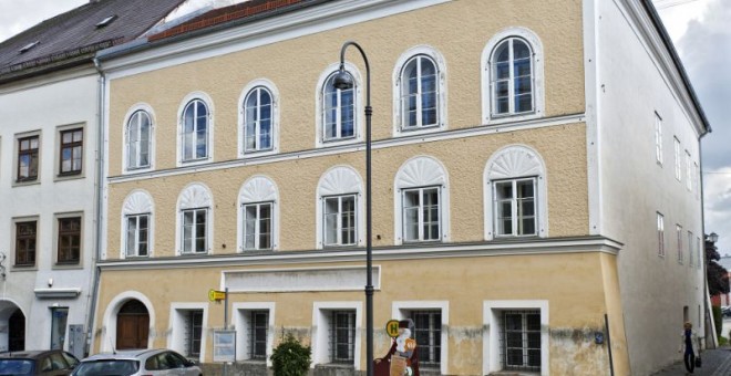 Casa natal de Adolf Hitler en Braunau am Inn, Austria. AFP