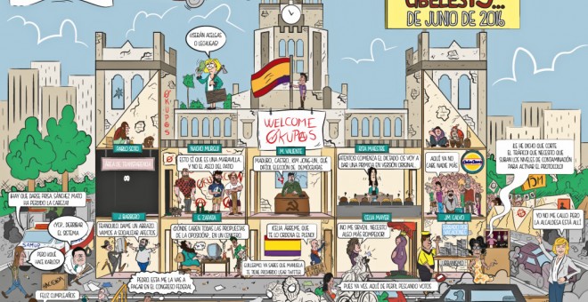 Comic '13 Rue de Cibeles', presentado por el PP de Madrid.-