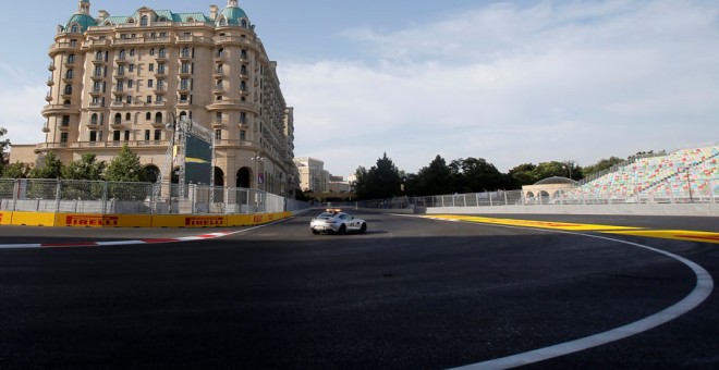 El circuito de Fórmula 1 de Bakú. REUTERS/Maxim Shemetov